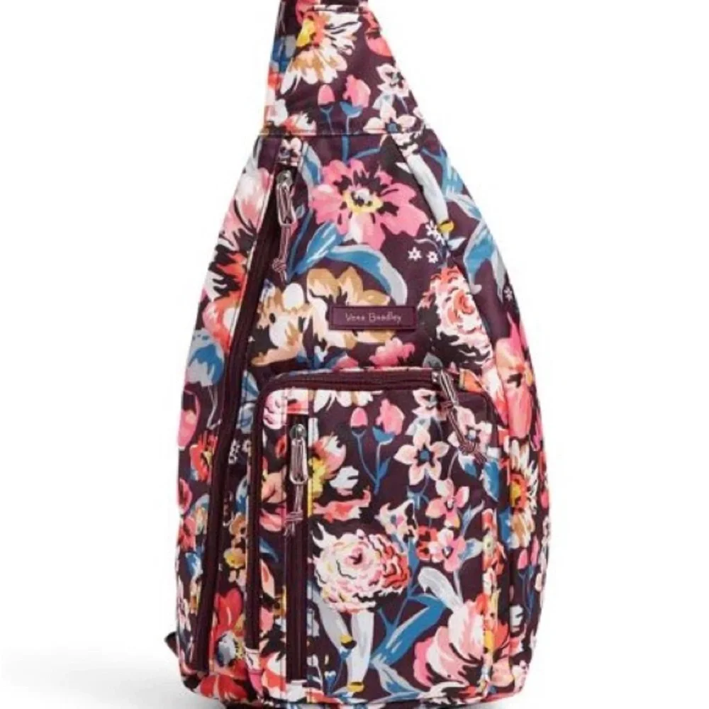 VERA BRADLEY Floral Sling Backpack